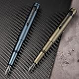 HONG DIAN Hongdian M2 Black Forest Mini Fountain Pen Fine Soft Nib Aluminium view 5