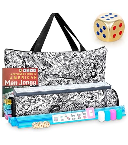 未開封麻雀セット英語版American Mahjong Amazon.com: 166 Tiles American Mahjong Set Red Phoenix Soft Bag 4