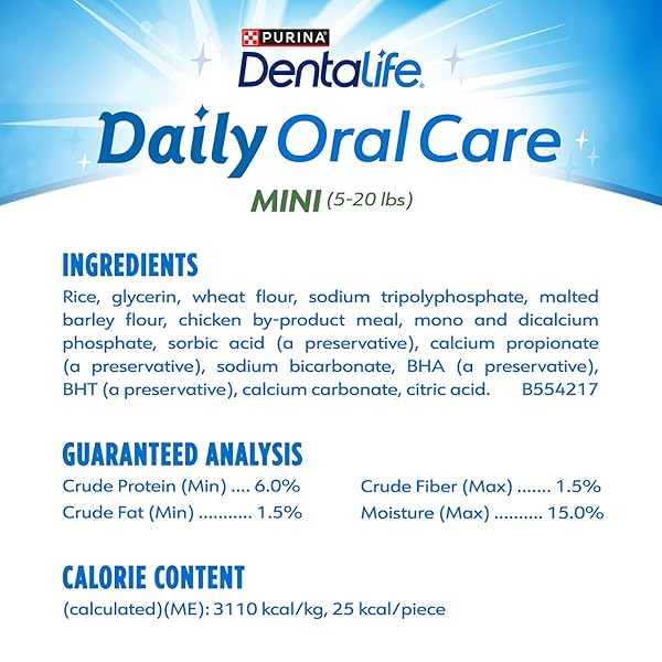 DENTALIFE DAILY ORAL CARE DOG TREATS FOR SMALL DOGS 5-20 LBS., CHEWY DENTAL TREAT TO FRESHEN BREATH AND FIGHT TARTAR, CHICKEN FLAVOR, 17.1 OZ., 58 CHEWS – 58 CT. POUCH