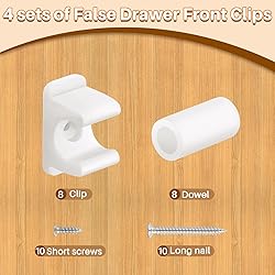 Juexica False Cabinet Front Clip False Front Clips