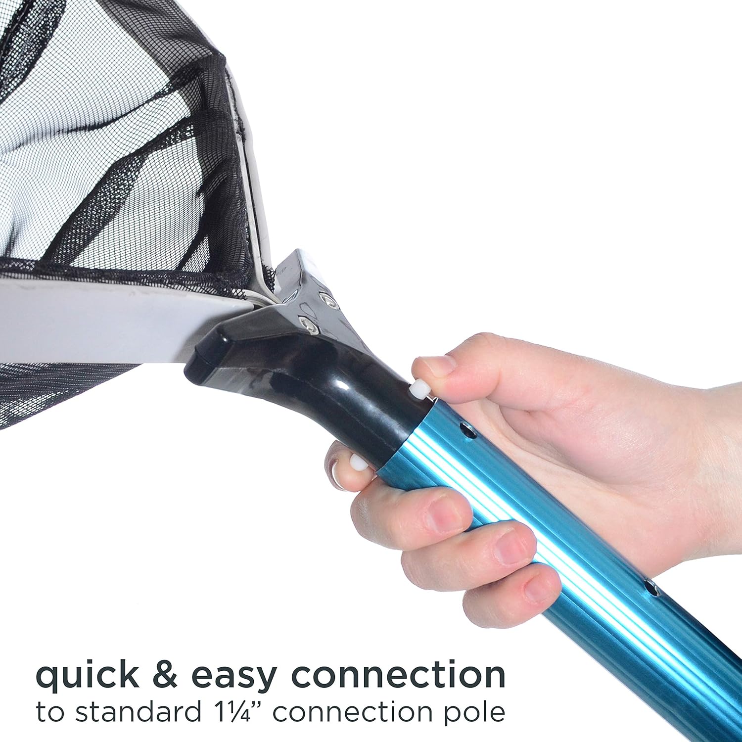 Milliard Pool Skimmer Net Leaf Rake with Deep Bag, Professional Heavy Duty Mesh, Commercial Size : Garden & Outdoor