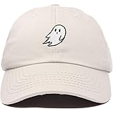 DALIX Ghost Embroidered Mens Womens Cotton Dad Hat Baseball Cap Adjustable