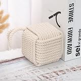 Marwood Nautical Rope Knot Door Stop Beige 2kg 13cm Square Sailor Knot view 7