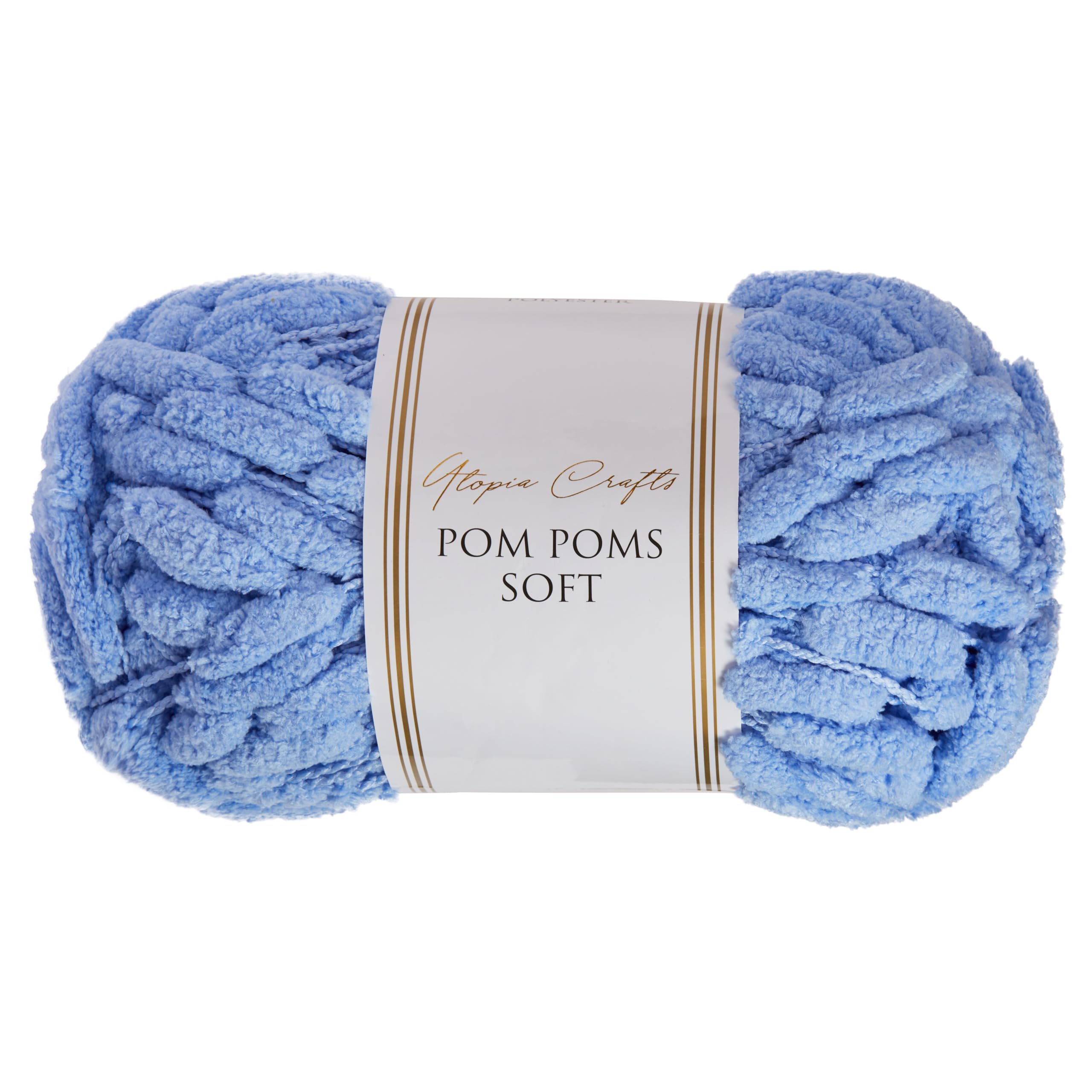 Utopia Crafts Pom Pom Soft Yarn 200g (Sky)