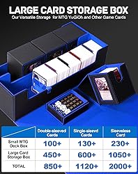 ZLCA MTG Deck Storage Box 5 in 1, Deck Case with 4