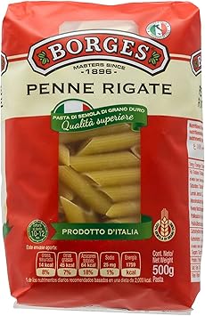 Borges Penne Rigate Durum Wheat Pasta, 500g