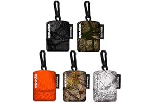 SPUDZ Ultra Variety Pack | Five 6" x 6" Microfiber Towels w/Neoprene Pouches | Premium Microfiber Cleaning Cloths for Laptops, Lenses, Cameras, Screens, and More | 5 Color Variety Pack (Outdoor)