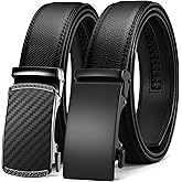 CHAOREN Leather Ratchet Belt Men 2 Pack - Customizable Fit, Effortless Style (35mm)