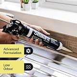 Hemway Light Grey Hybrid Polymer Sealant 300 ml Waterproof Anti-Mould view 7