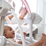 Ingenuity Comfort 2 Go Portable Swing 6-Speed 0-9 Months Pink Flora Unicorn view 4