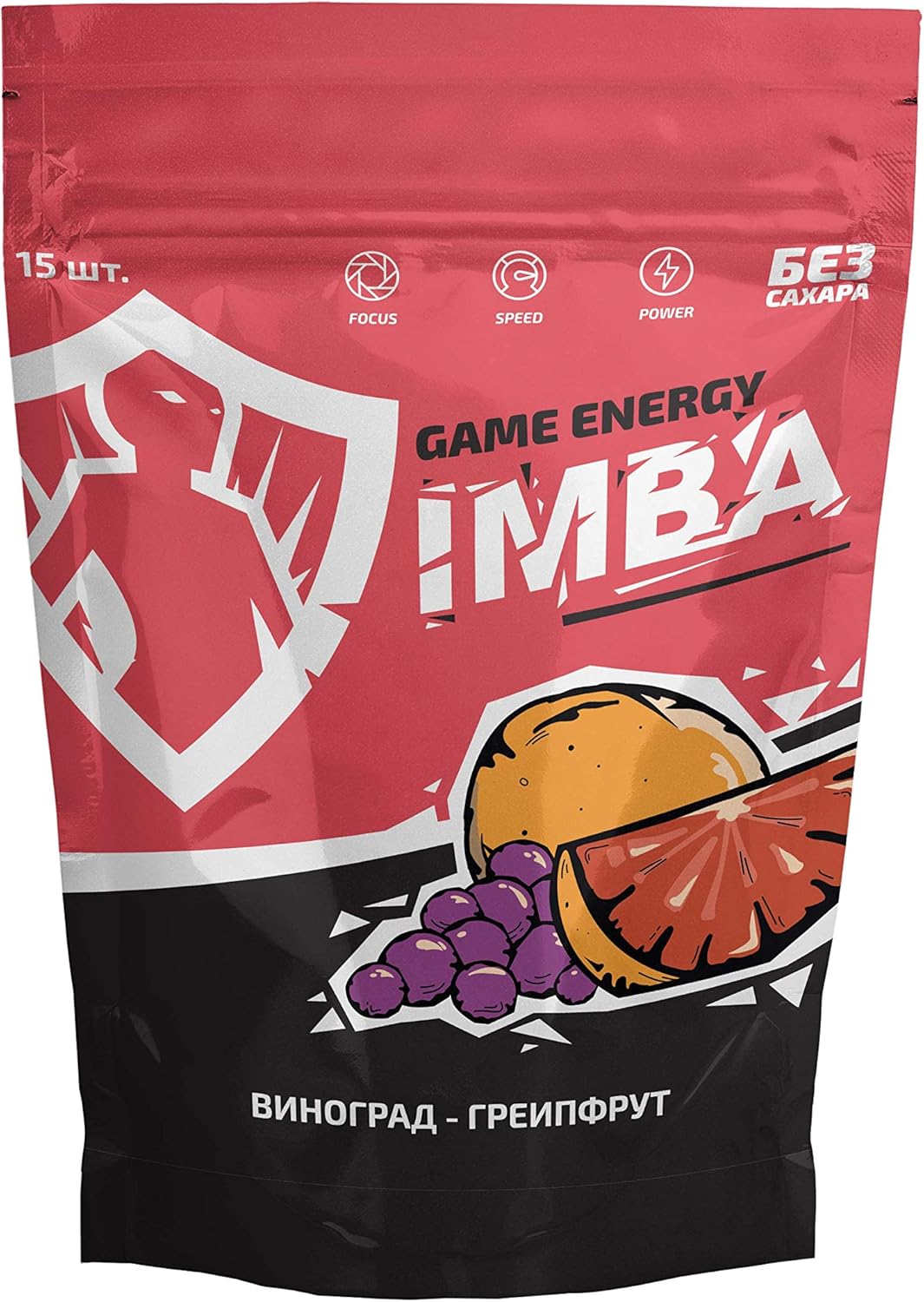 IMBA Game Energy Powder Drink Mix 15 pcs Ziplock+Shaker Nutrition