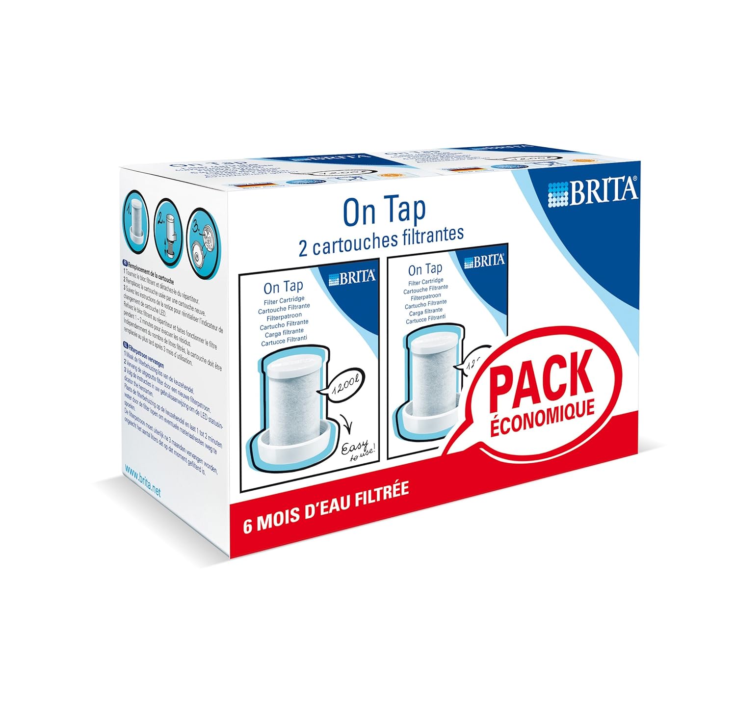 Brita On Tap Recambio para filtro de grifo pack de