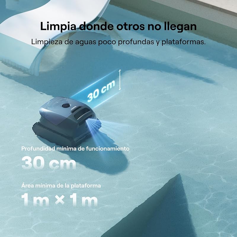 Sora 10 limpador de piscinas, paredes, flutuação, azul marinho