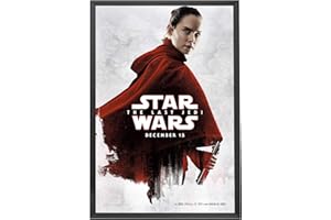 SnapeZo Movie Poster Frame 24x36, Black, 1.25 Inch Aluminum Profile, Front-Loading Snap Frame, Wall Mounting, Professional Series