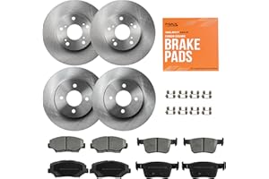 MAX Advanced Brakes - Brake Kit For 2016-2021 Honda Civic (Excluding Si, Type-R Models)| Carbon Ceramic Brake and Rotor Kit F