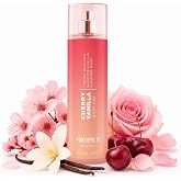 Forever 21 Cherry Vanilla Body Mist, 8 fl oz | Lightweight &amp; Sweet Everyday Scent | Sweet Body Mist with Cherry Blossom Top Notes, Whipped Vanilla and Candied Rose