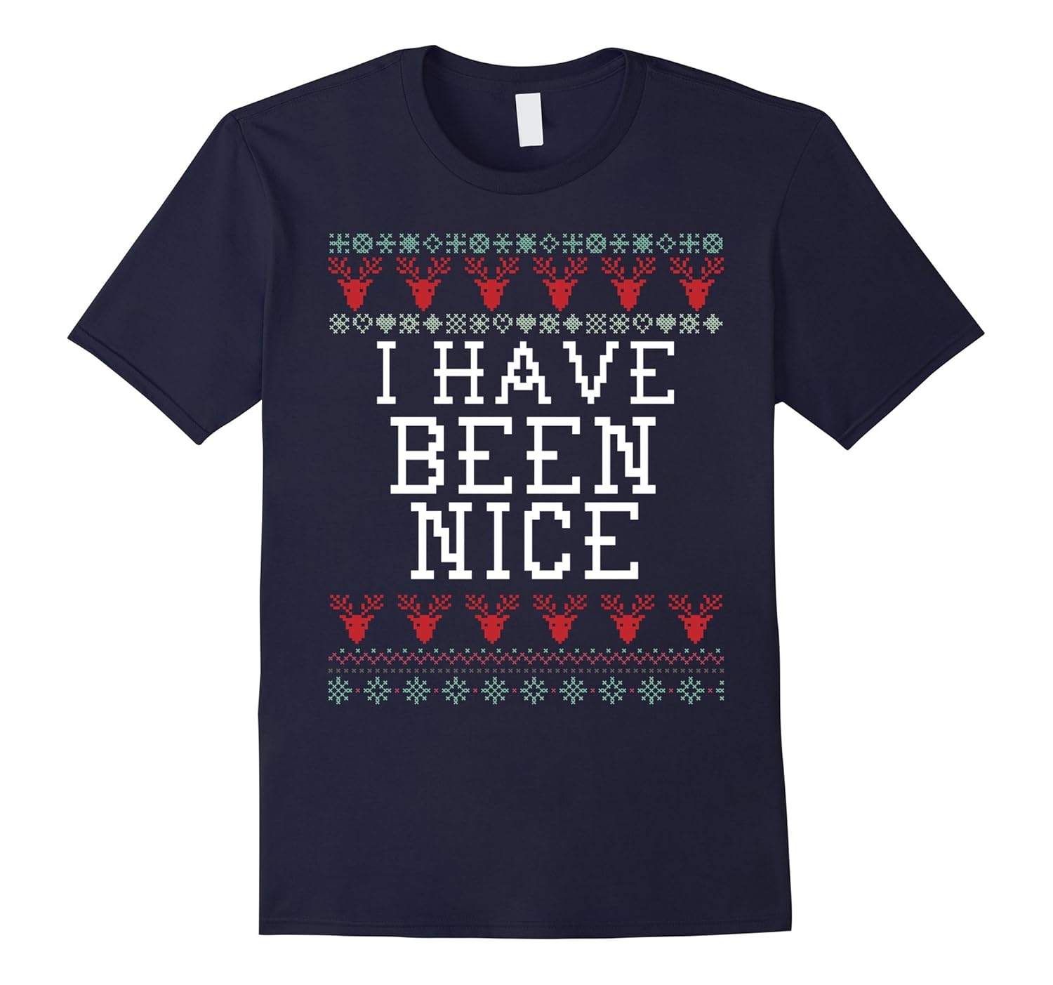 Nice Funny Holiday Ugly Christmas Sweater T-Shirt-ANZ