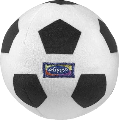 Playgro My First Football Integrated Rattle From 6 Months Black White