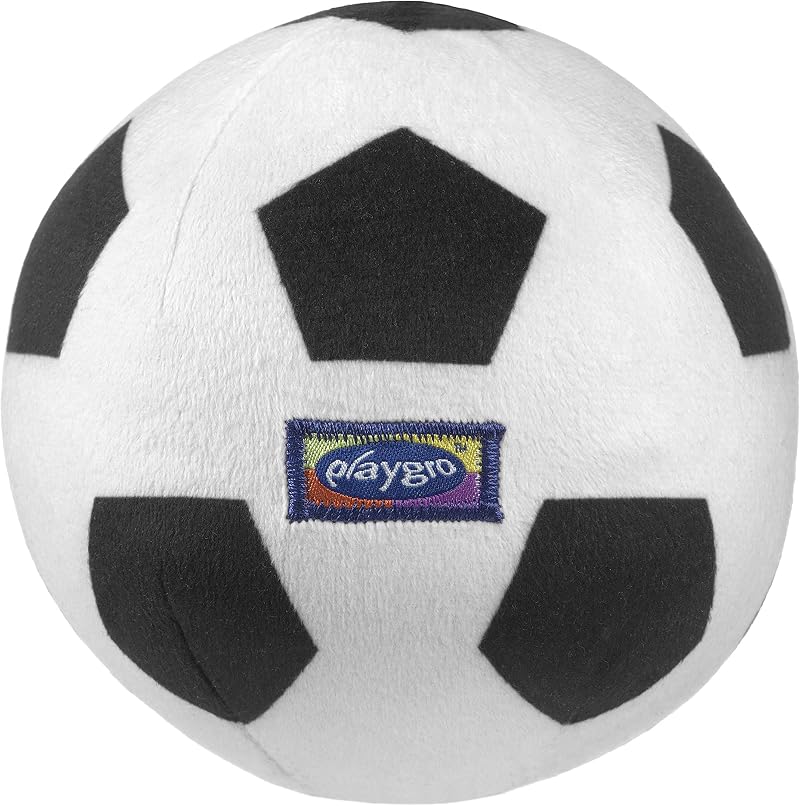 Playgro My First Football Integrated Rattle From 6 Months Black White