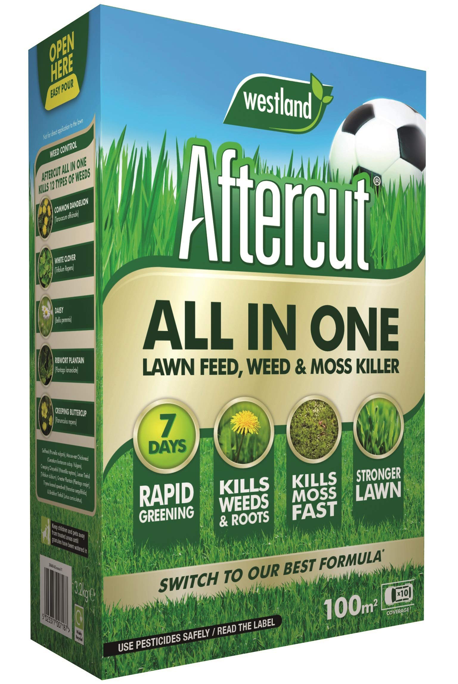 Aftercut 20400460 Weed and Moss Killer, Natural, 100 sq m
