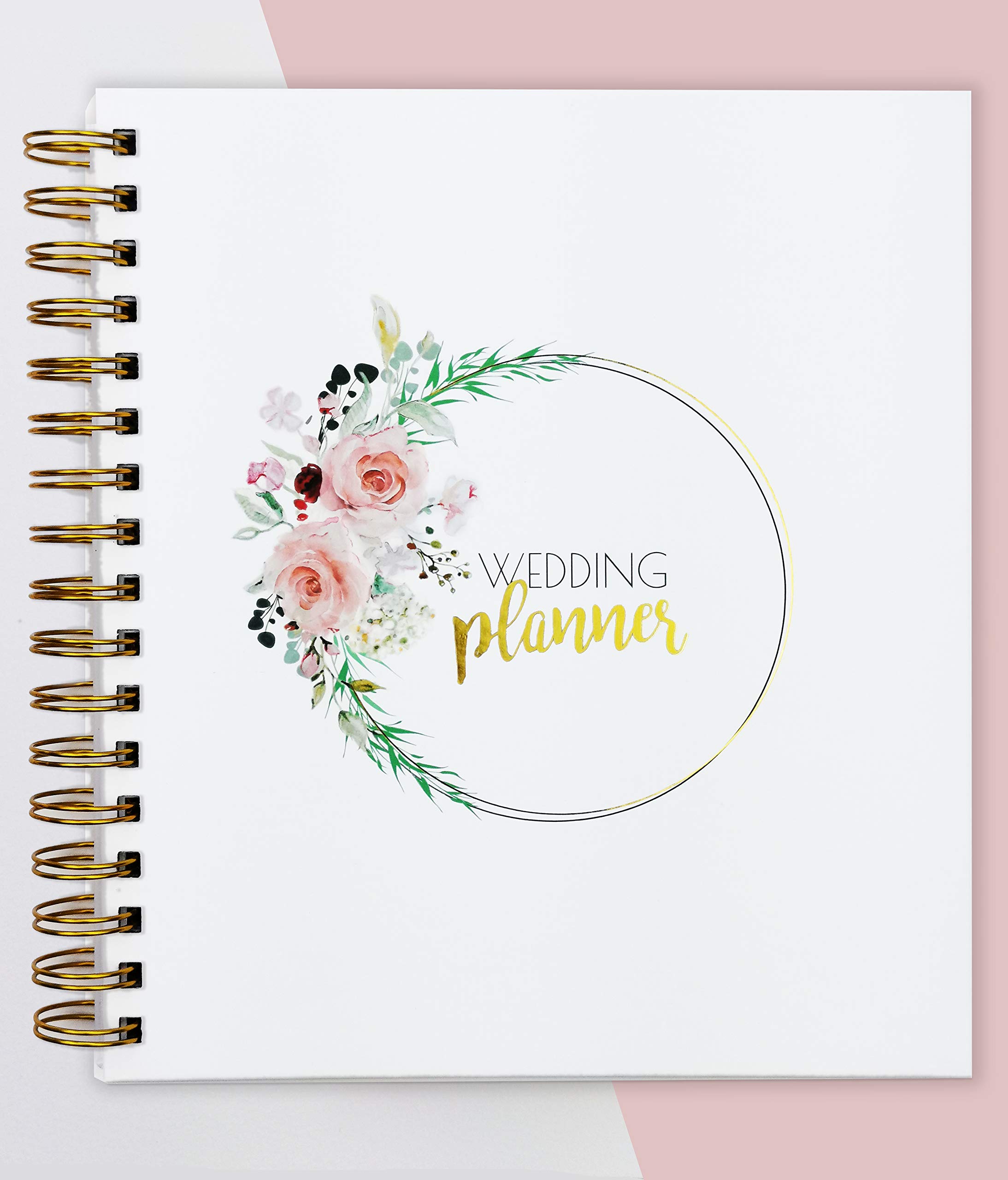 Wedding Planner - Unisex - Handmade design - 23cm x 20cm includes checklists, pocket, tips and hints from experts in wedding planning