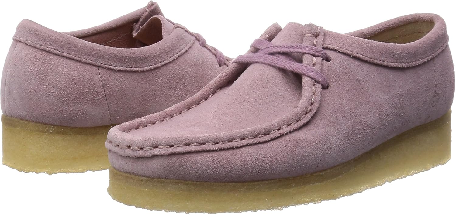 pink wallabee clarks