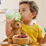 Munchkin 2 Pack Tip&Sip Weighted Straw Cup Blue Green 7oz 6m+ with Handles view 2