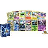 100 Assorted Pokemon Cards with 8 Reverse Foils! Includes Golden Groundhog Box!