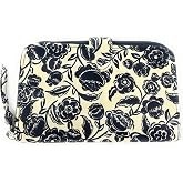 Vera Bradley Large Tab Wallet, Bubbly Flowers Black