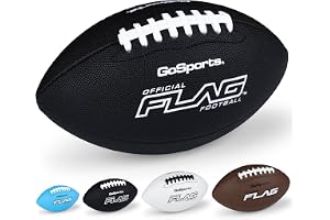 GoSports Flag Footballs - Mini, Pee Wee, Junior & Youth Sizes | Practice Ball Built for Maximum Durability, PVC Composite Cover, Kids Flag Football Equipment for Training