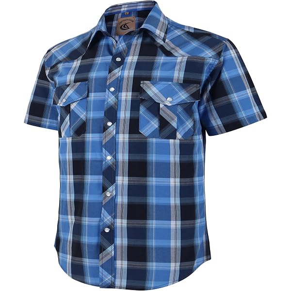 Coastal Men's Snap Button Western Shirt - Long Sleeve, Modern Fit, Easy Care Fabric - View #5