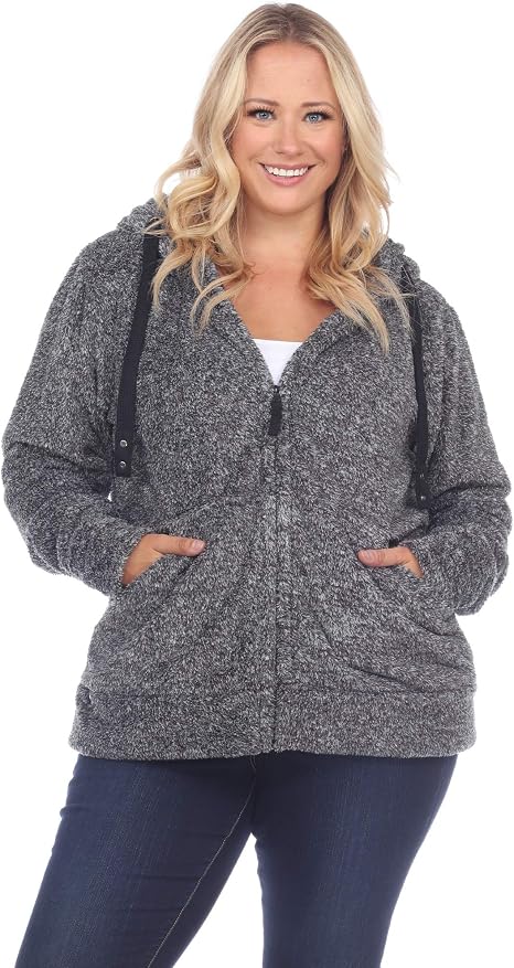 cropped teddy jacket with hood