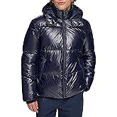 Tommy Hilfiger Mens Tommy Hilfiger Men's Shiny Quilted Puffer With Patch Logo