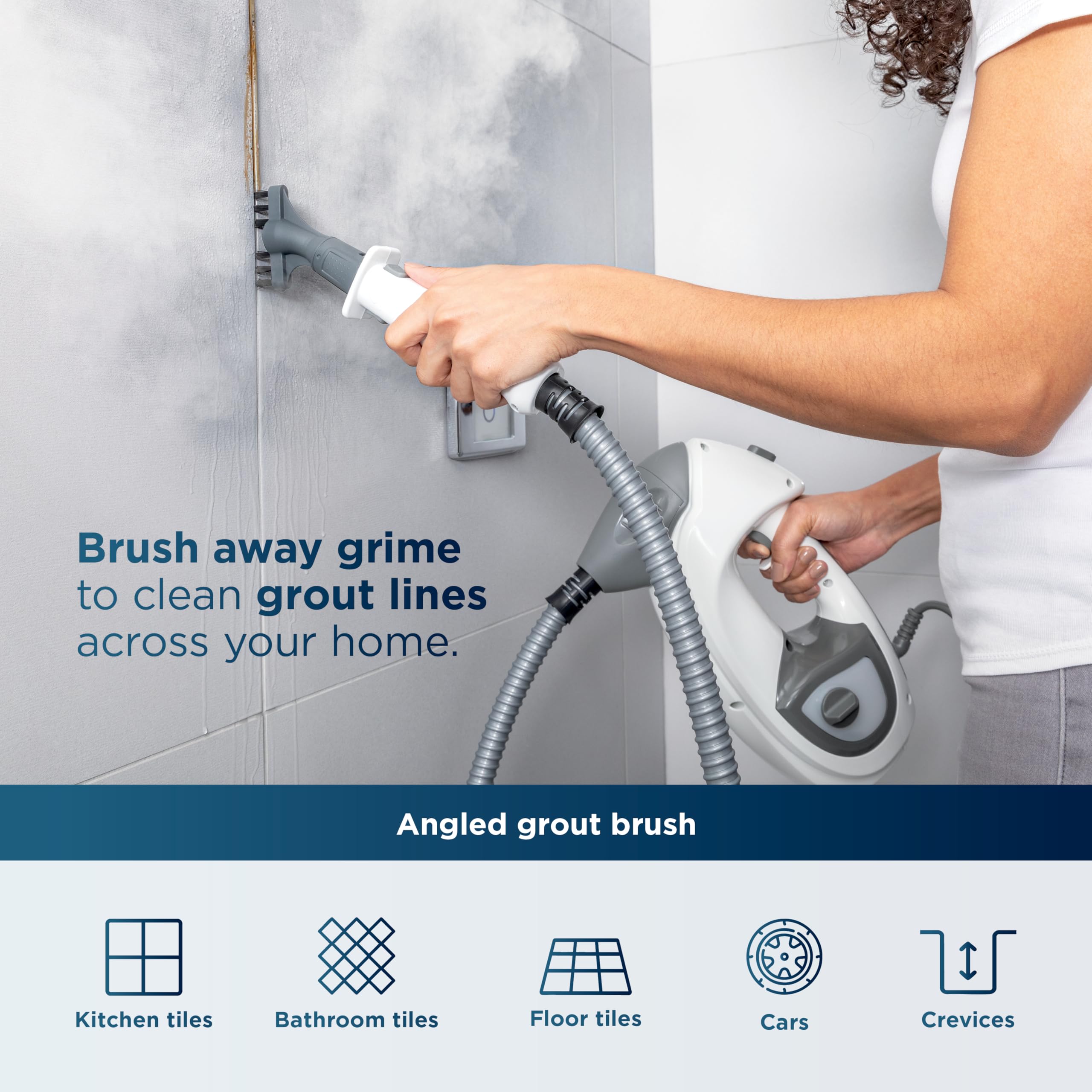 Shark Lift-Away 5-in-1 Steam Mop with Detachable Handheld Steam Cleaner, for Whole Home Cleaning including Sealed Hard Floors, Kitchens, Bathrooms, Upholstery, Cars, Grout & more, Blueberry, S3972BRN