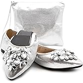 Silky Toes Foldable Flats for Women | Dressy Comfortable Pointed Toe Shoes for Weddings, Events & Travel