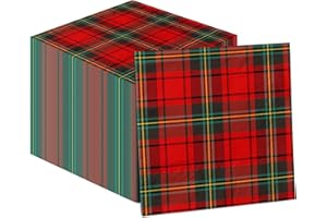 red christmas Plaid napkins
