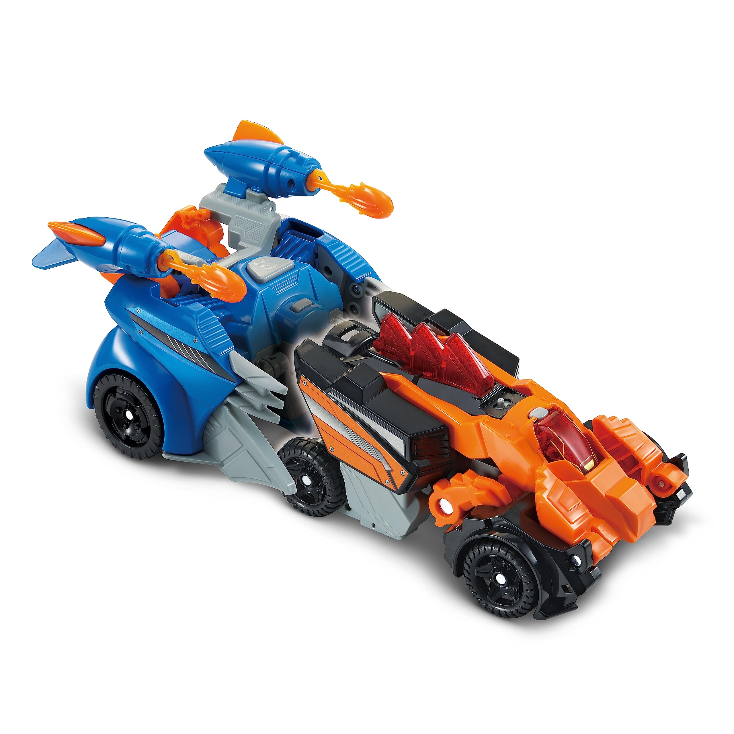 Vtech Switch and Go Dinos Spinosaurus und Pterodaktylus – Dino-Auto-Transformer – 2-in-1 Spielzeug mit Dinostimme, Geräusch- und Lichteffekten – Für Kinder von 3-8 Jahren 2