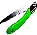 ALL PURPOSE FOLDING HAND SAWS - 17" Rugged Tree Trimming, Razor Tooth Pruning Saw - Power Trimmer for Gardening, Wood, PVC, Camping - Lightweight, Durable 8" Steel Blade