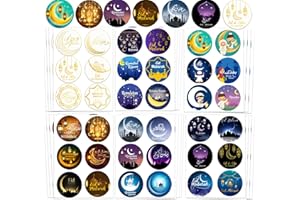IMISHM Eid Stickers and Ramadan Stickers Ramadan Mubarak Stickers Ramadan Kareem Stickers Eid Mubarak Stickers for Eid Party Decorations Ramadan Party Supplies
