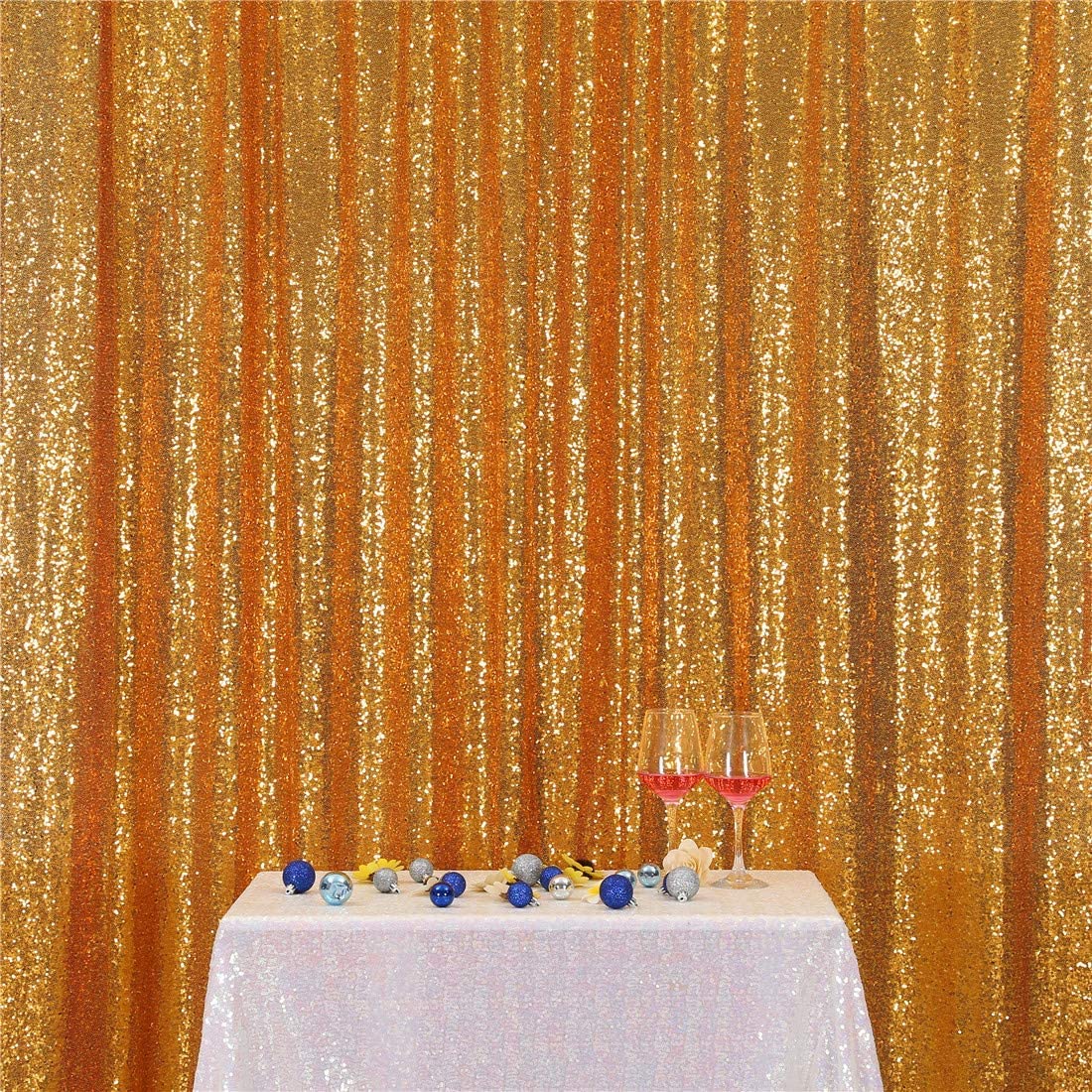 Eternal Beauty 152x213cm Gold Shinny Sequin Photography Backdrop Party Prom Wedding Youtobe Banquet Photo Background (5x7 feet)