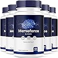 (5 Pack) Memoforce Brain Supplement - Official Memoforce Premium Formula Pills, Advanced Support Memo Force Brain Supplement For Wellness & Overall Health, Memoforce Reviews, 300 Capsules For 5 Months