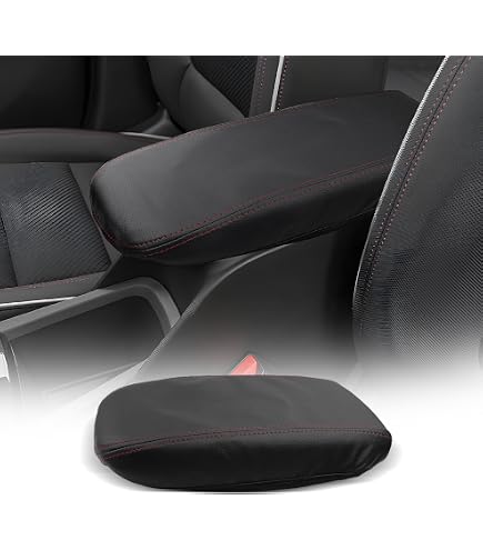 Center Console Armrest Cover For Chevy Trailblazer 2021-2026 - Carbon Fiber Leather Protector - View #2