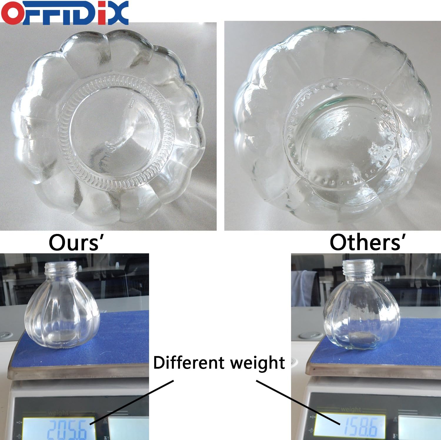 OFFIDIX Transparent Glass Watering Spray Bottle, 6.3 Inches Tall Vintage Style Spritzer Bronze Plastic Top Pump One Hand Watering Can Glass Spary Bottle Plant Mister Glass Watering Can Indoor : Garden & Outdoor