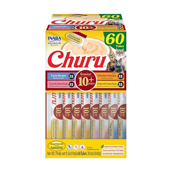 INABA CHURU FOR SENIOR 10+, CREAMY LICKABLE CAT...
