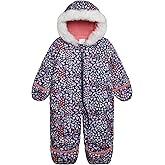 Carter's baby-girls Puffer Pram Suit – Faux Fur Trim Hooded One-piece With Cozy Insulation
