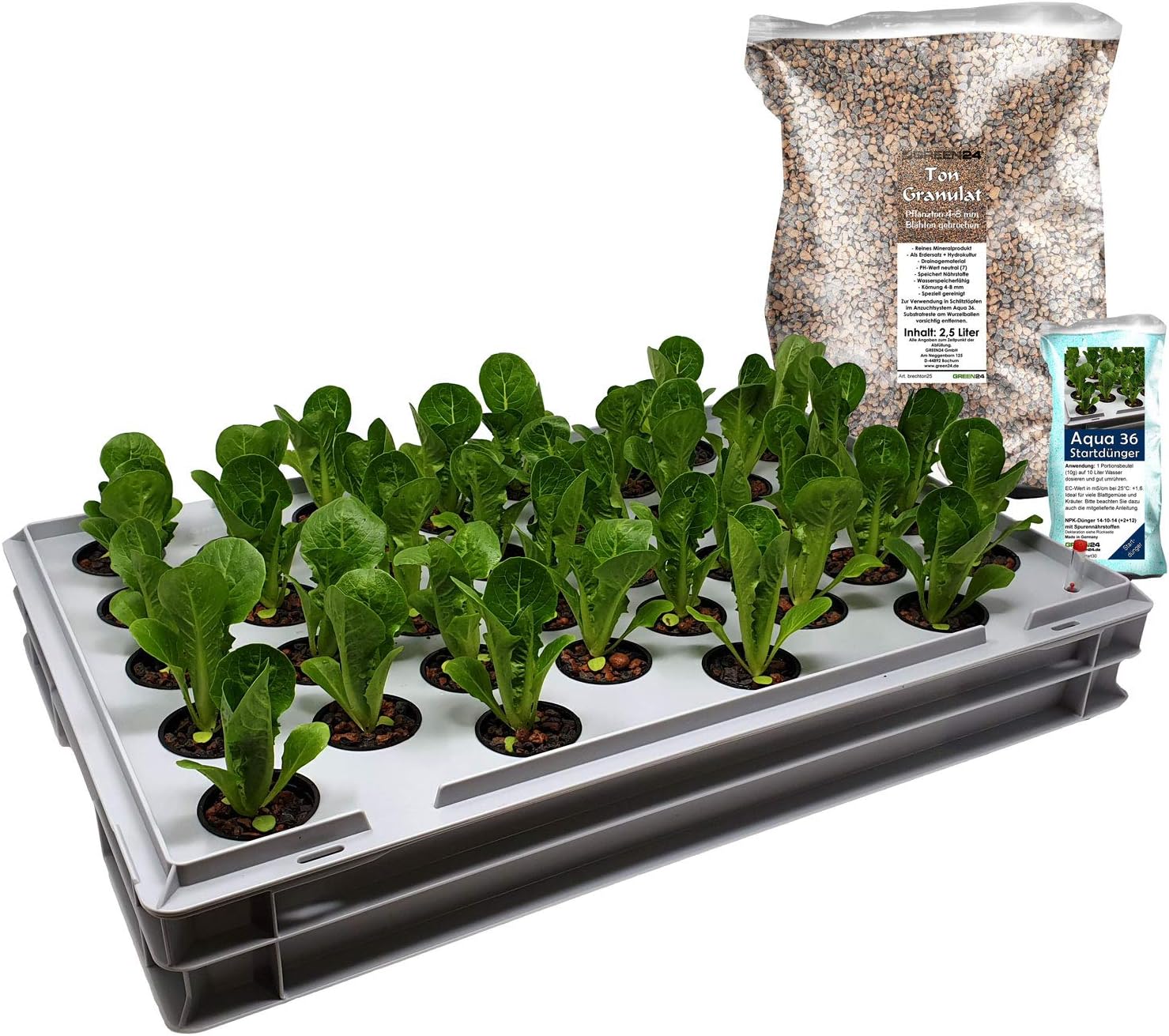 GREEN24 Aqua 36-B Pro Hydroponic Anzucht-System XL 40 x 60 cm