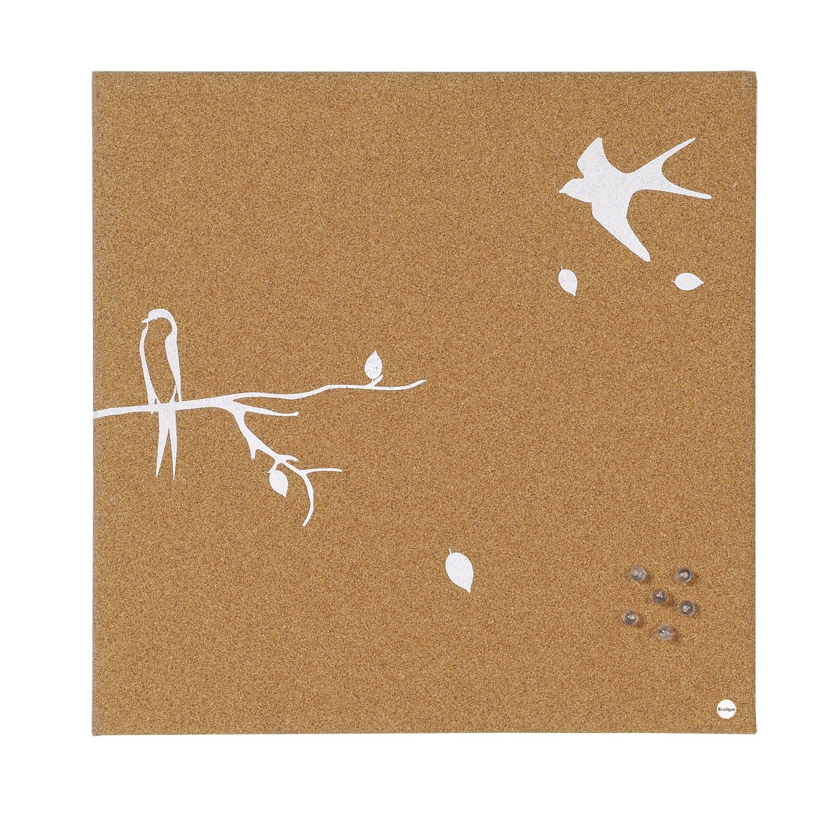 Swallow SF751270397 Bi-Office Cork Notice Board 40 x 40 cm Natural