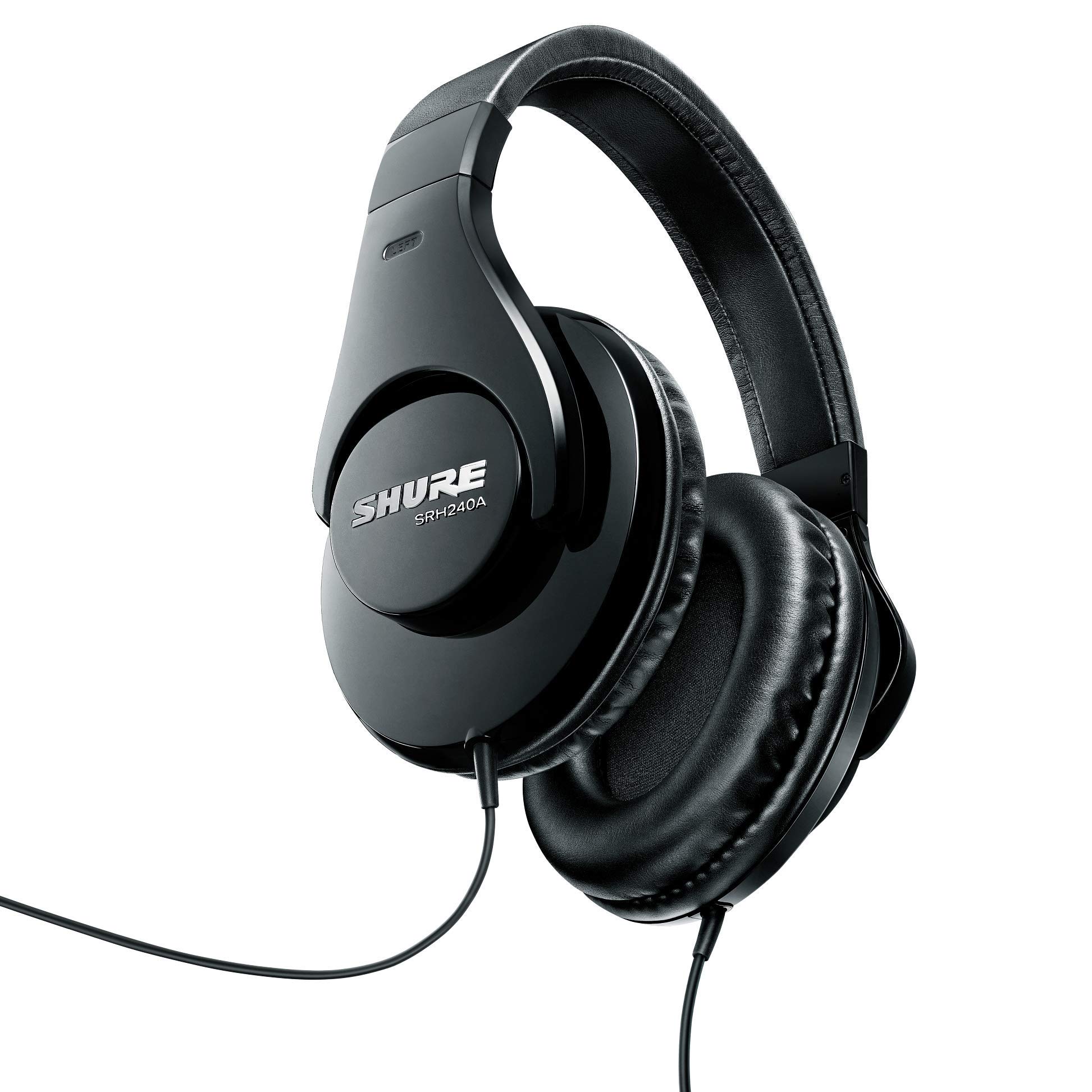 Shure SRH240A-BK-EFS Professional Quality Headphones, Black