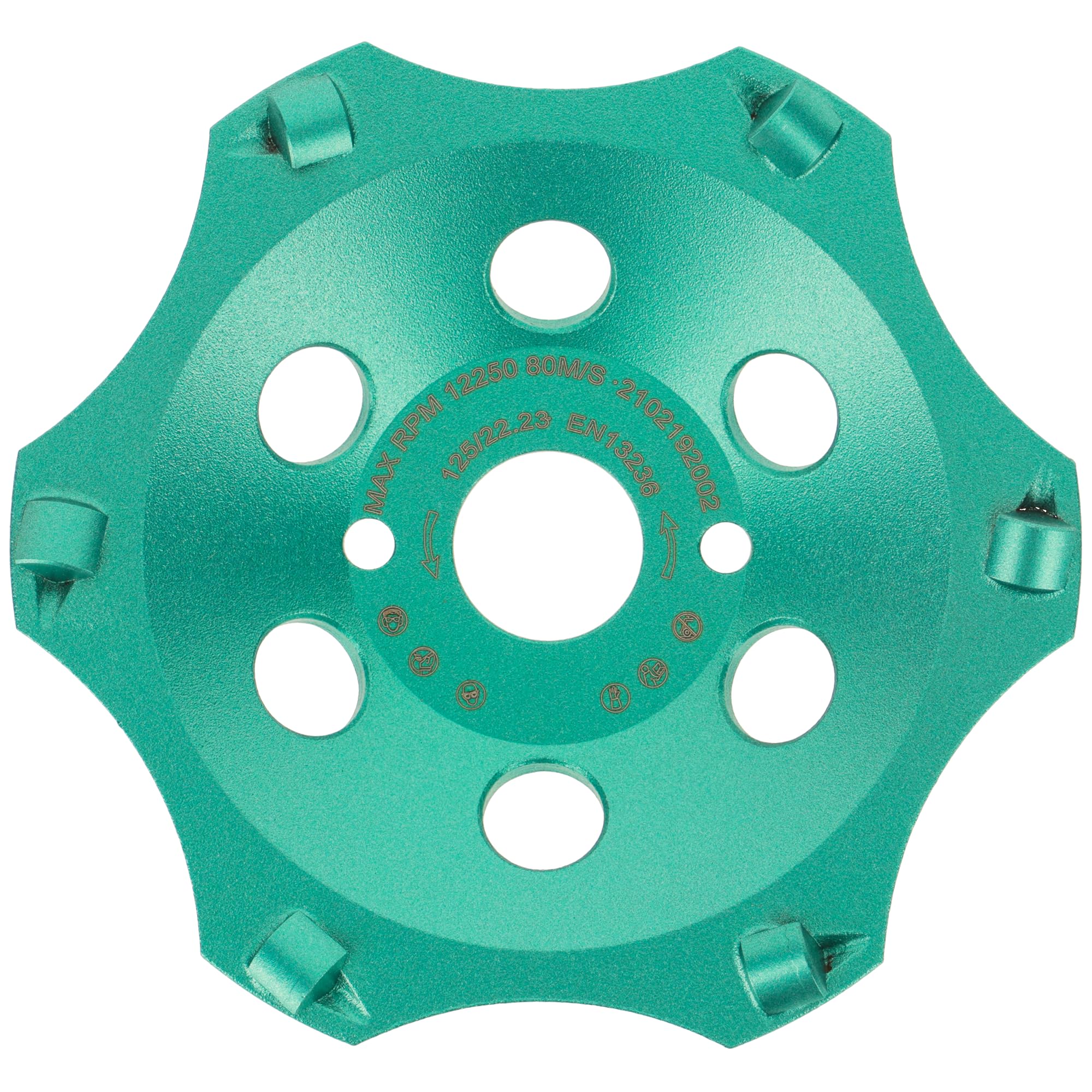 PRODIAMANT Profi PCD Diamond Grinding Cup Wheel 125 mm 5" x 22.2 mm 6 Segments Diamond Grinding Head PDX829.793 125mm Suitable Angle Grinder