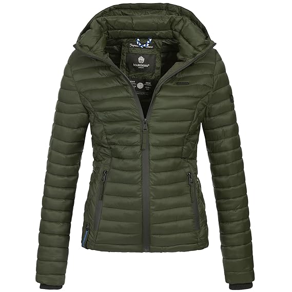 Marikoo SAMTPFOTE Damen Stepp Jacke Daunen Look Gesteppt Übergang XS-XXL 11-Farben